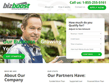 Tablet Screenshot of bizboost.com